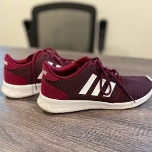Adidas maroon shoes